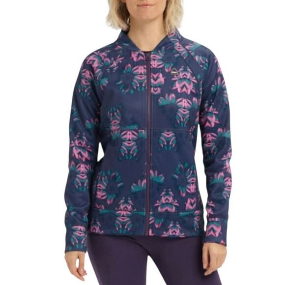 Burton Tops - NWOT Burton Crown Bonded DryRide Fleece Full Zip Up Hoodie Jacket Women's M